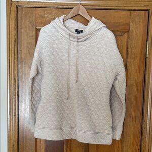 Jones New York Quilted Hoodie in Tan